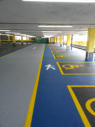 Car Park Bay with  Pedestrian Way